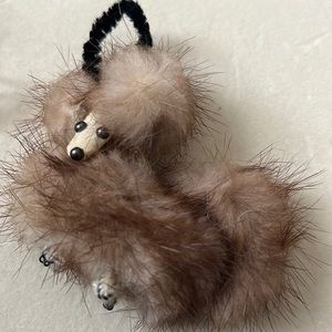 Vintage fur dog pin